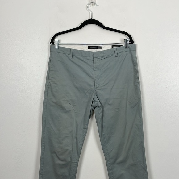 M&S Autograph Mens 34/31 Chino Trousers Slim Fit 4 Pocket Blue Casual Pants - Picture 3 of 10
